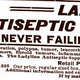 Antiseptic vaginal suppositories. Just for cleanliness. Kills...germs. And possibly things that rhyme with “germ.”